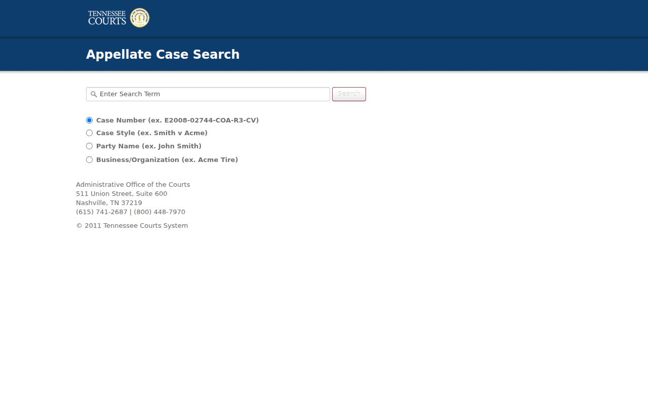 Tennessee appellate search for a Sumner County criminal court appeal