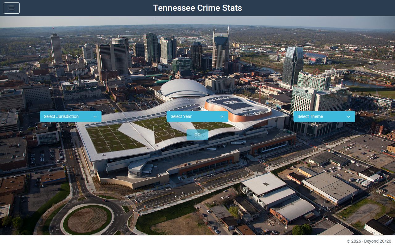 Sumner County criminal record statistics query in TBI Crime Insight